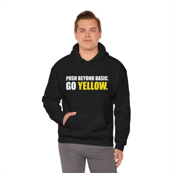 Push Beyond Basic, Go Yellow! โ Limited Edition Hoodie - Image 6
