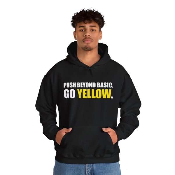 Push Beyond Basic, Go Yellow! โ Limited Edition Hoodie - Image 5