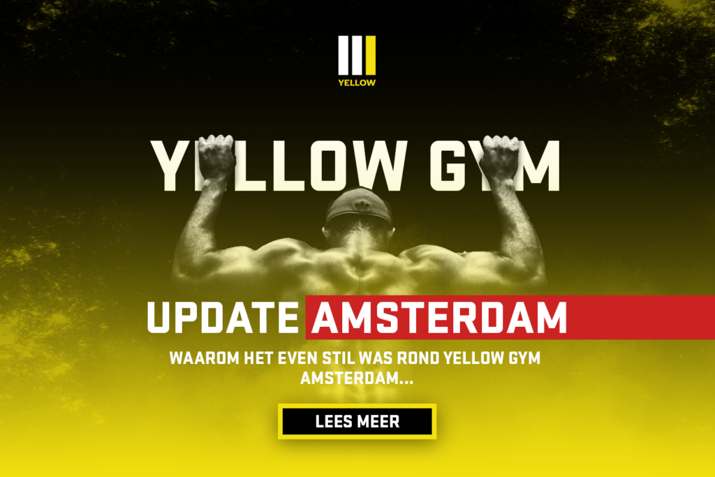 Een yellow gym thumbnail voor een artikel waar uitgelegd word waarom Yellow Gym Amsterdam nog niet open is