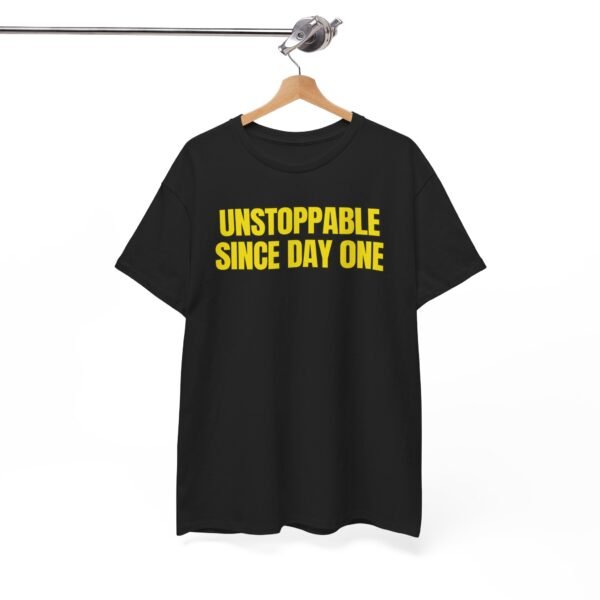 UNSTOPPABLE Yellowgym™ T-Shirt – SINCE DAY ONE • Train Different. (Mental Strength Edition) - Image 7