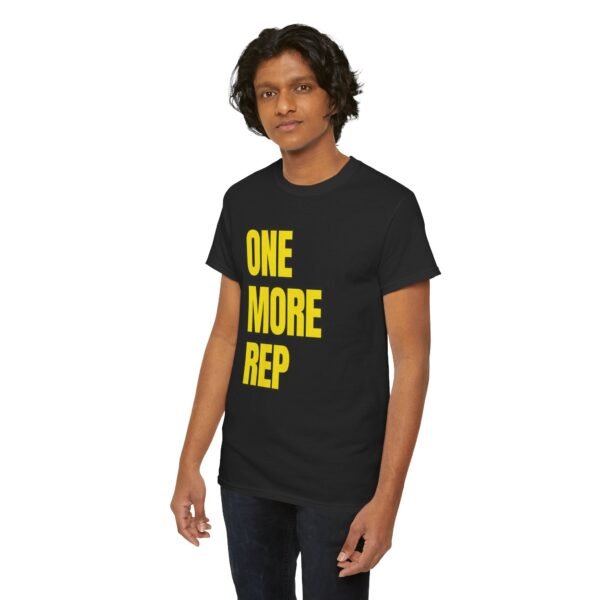 REP WARRIOR™ YellowGym™ T-Shirt – ONE MORE REP • Stronger Than Yesterday (Training Edition) - Image 10