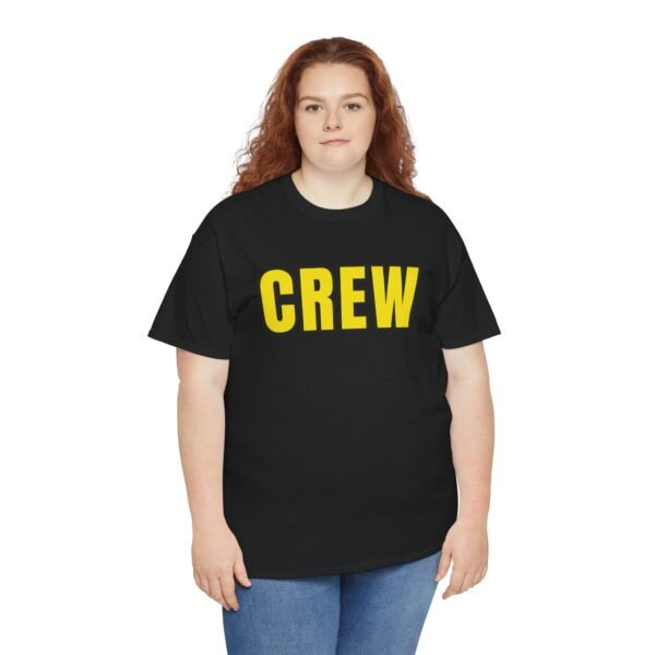 CAMERA CREW EDITION T-Shirt – CREW Rugprint + BEHIND THE GAINS Slogan - Image 11