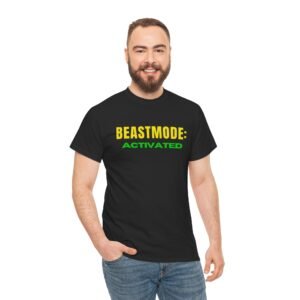 Yellowgymโข BEAST MODE T-Shirt โ ACTIVATED. Powered by YellowGym