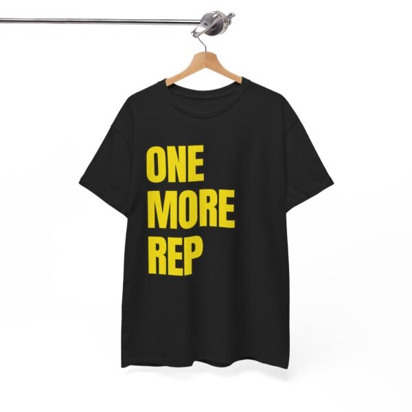 REP WARRIOR™ YellowGym™ T-Shirt – ONE MORE REP • Stronger Than Yesterday (Training Edition) - Image 7