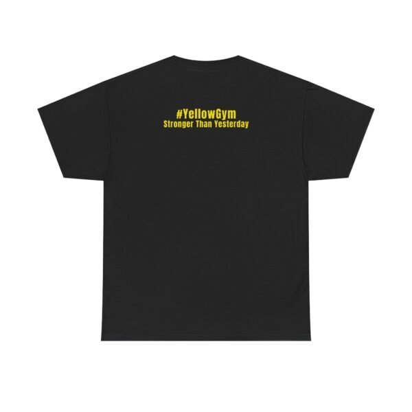 REP WARRIOR™ YellowGym™ T-Shirt – ONE MORE REP • Stronger Than Yesterday (Training Edition) - Image 4