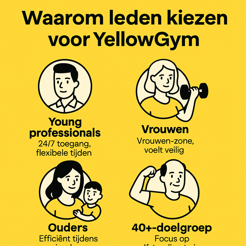 waarom leden kiezen voor yellow gym